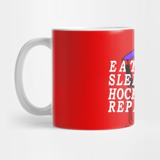 Eat Sleep Hockey Repeat - Gift T-Shirt Mug